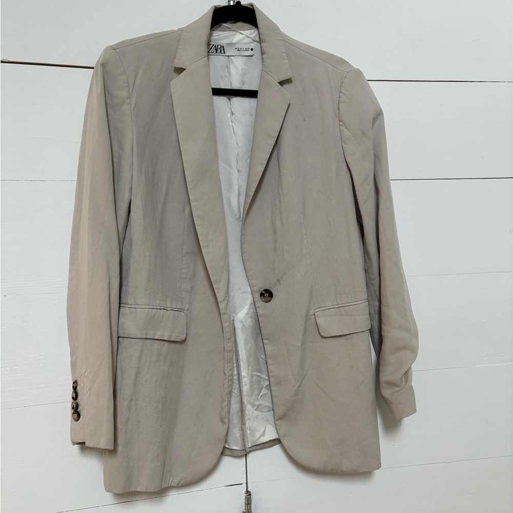 Zara stone / grey blazer